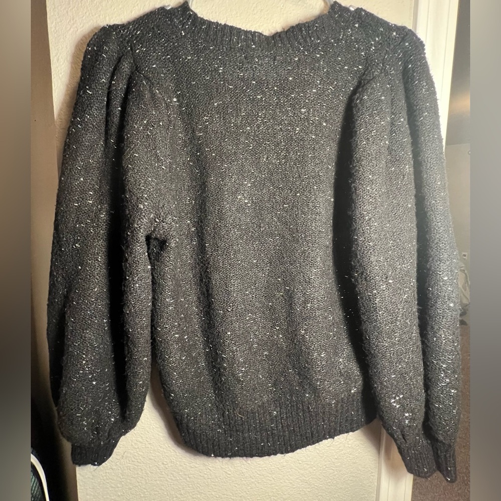 Vylette Pullover Sweater with ballon sleeves 🖤🩶